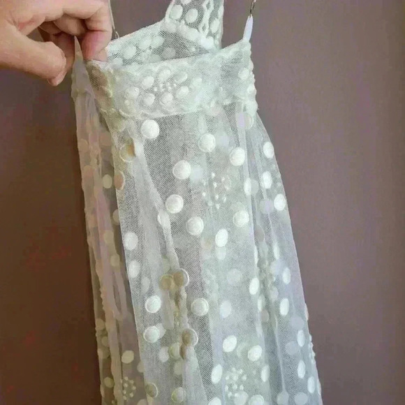 BRAND NEW BCBG Women's Sheer Lace Camisole Small Cream Adjustable Stretchy Fresh - Picture 5 of 12